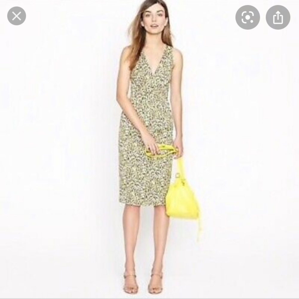 Jcrew Fabiola leopard dress